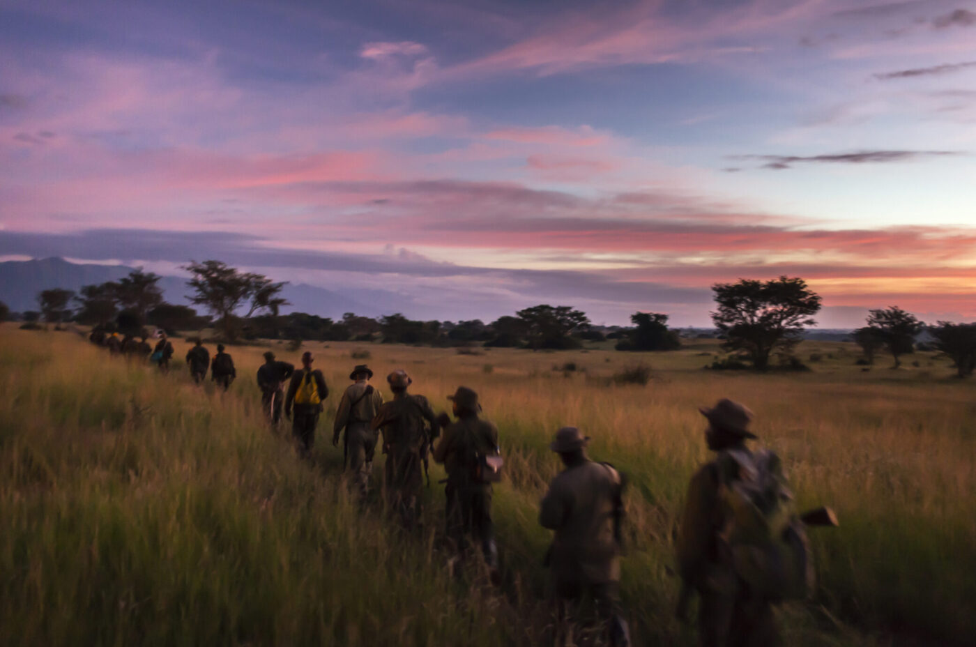 Rangers-Walking-with-Sunset-by-Brent-Stirton